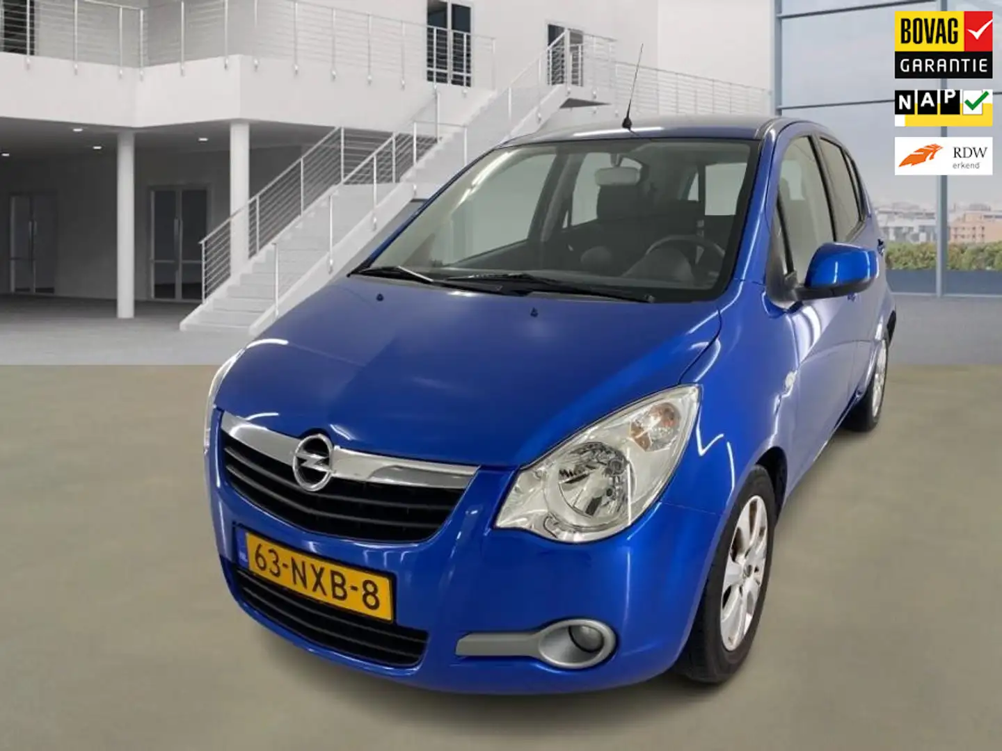 Opel Agila 1.2 Edition Automaat 68.500 km +NAP NL-auto Bleu - 1