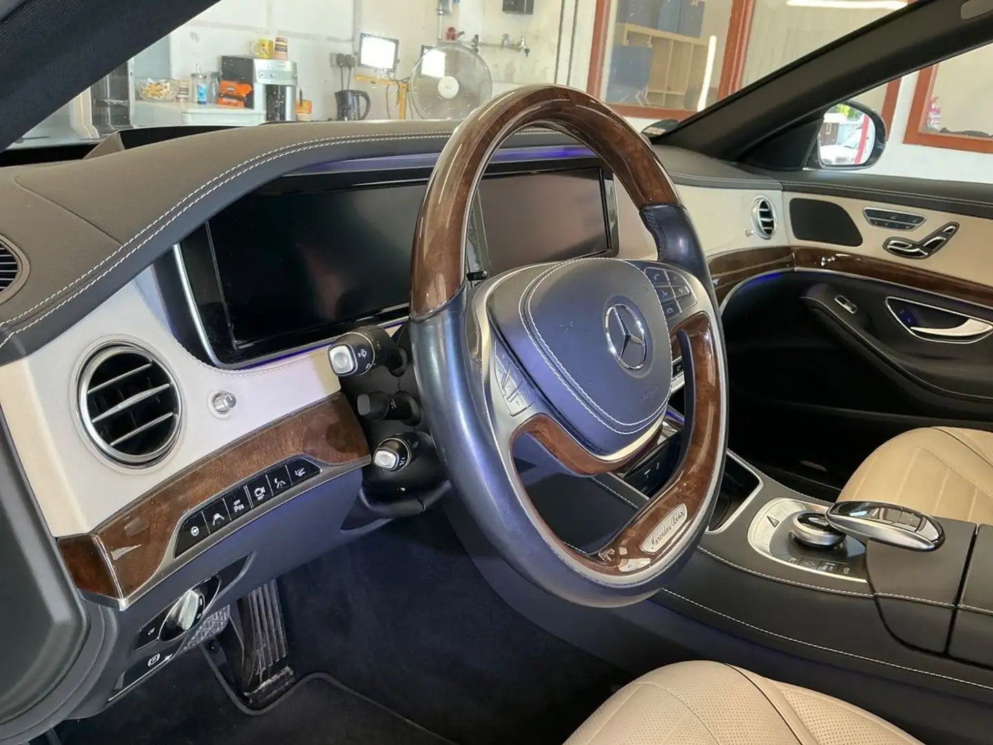 Mercedes-Benz S 500 4M |360°|HUD|Nightvision|ACC|Fond-TV|Softi Blau - 2