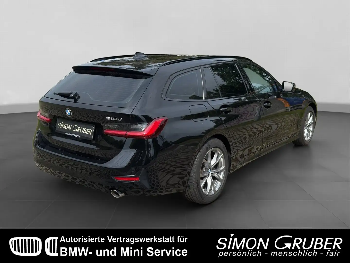 BMW 318 d touring Sport Line Navi LED EURO 6d-TEMP Noir - 2