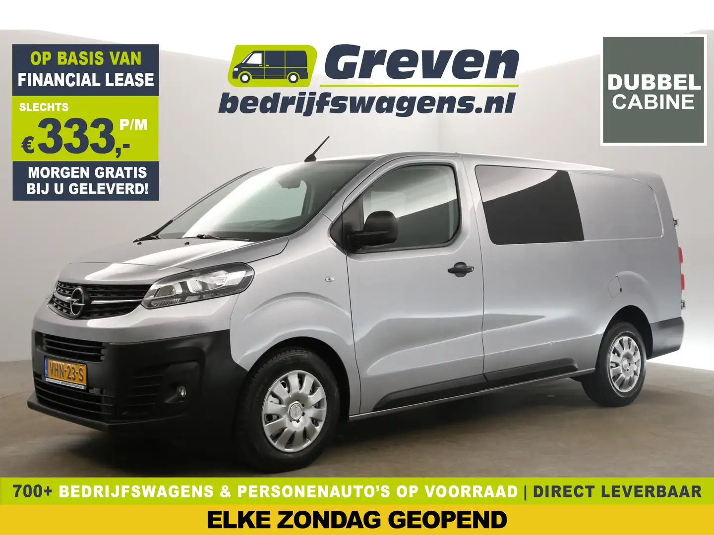 Opel Vivaro 2.0 CDTI L3H1 | Dubbele Cabine | 5 Persoons | 360C Grijs - 1