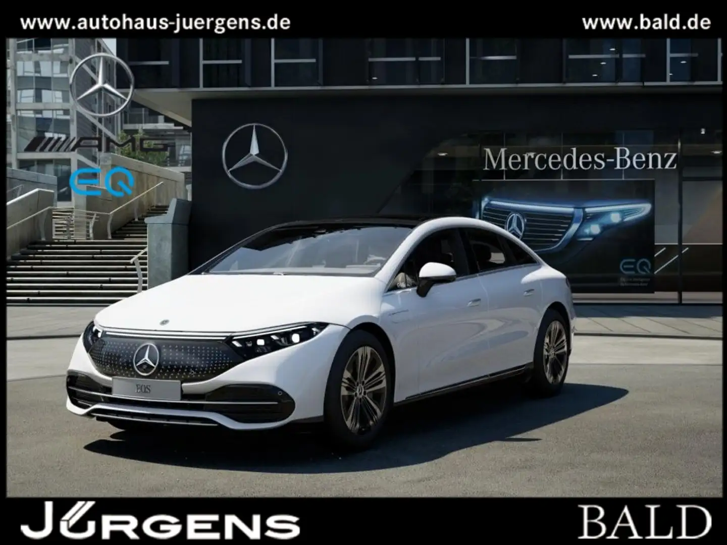 Mercedes-Benz EQS 450+ ElectricArt/Pano/Burm/Distr/Memo/AHK/20 Weiß - 1