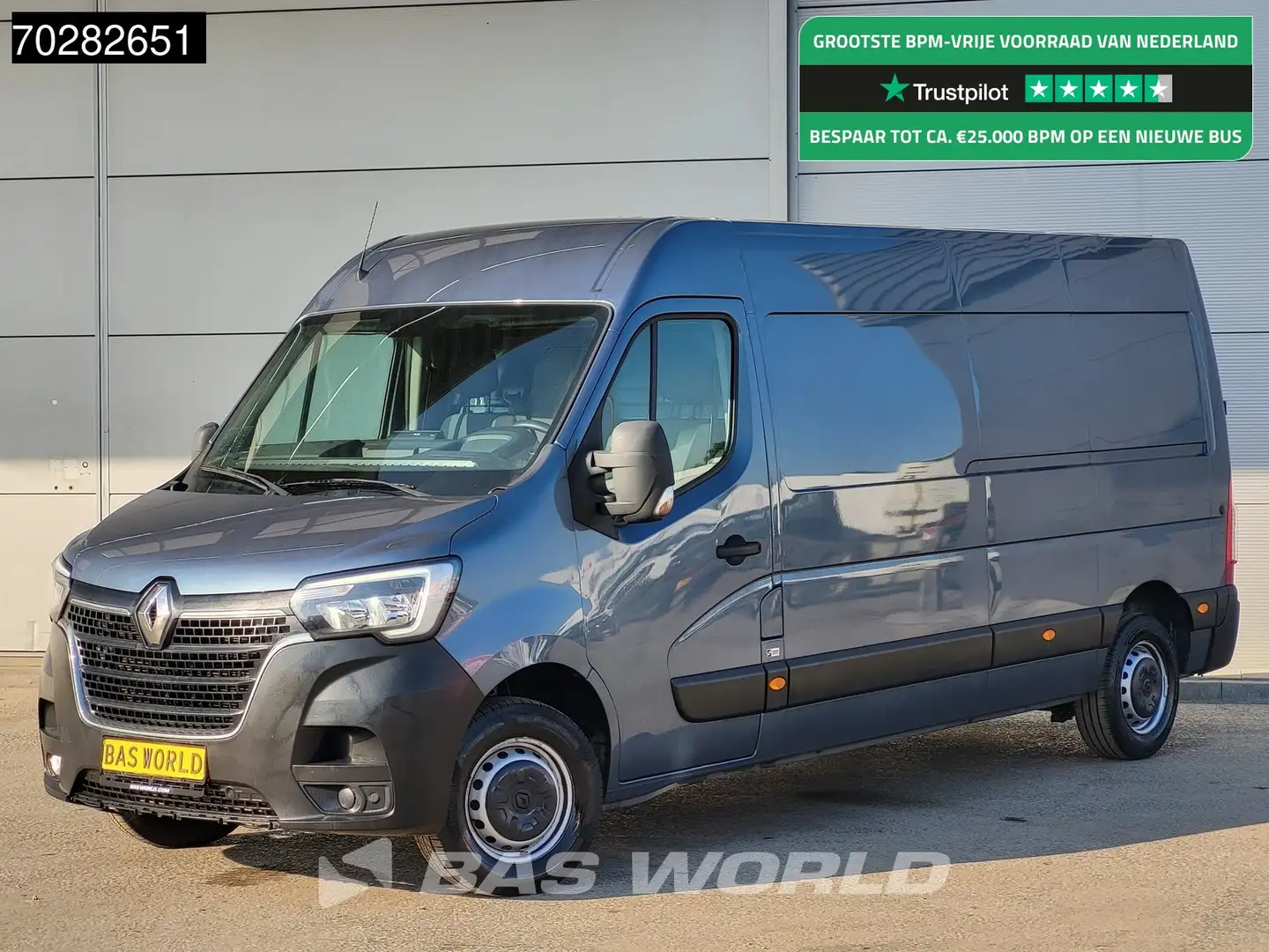 Renault Master 135PK L3H2 LED Trekhaak Airco Cruise Parkeersensor Grijs - 1