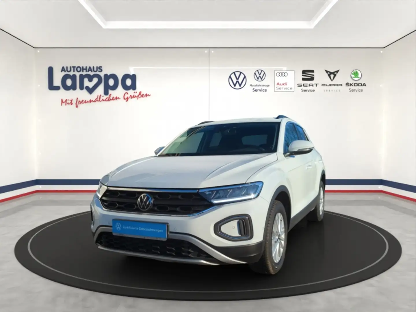 Volkswagen T-Roc Life 1.0 TSI 6-Gang NAV,SHZ,DAB+,LED Blanc - 2