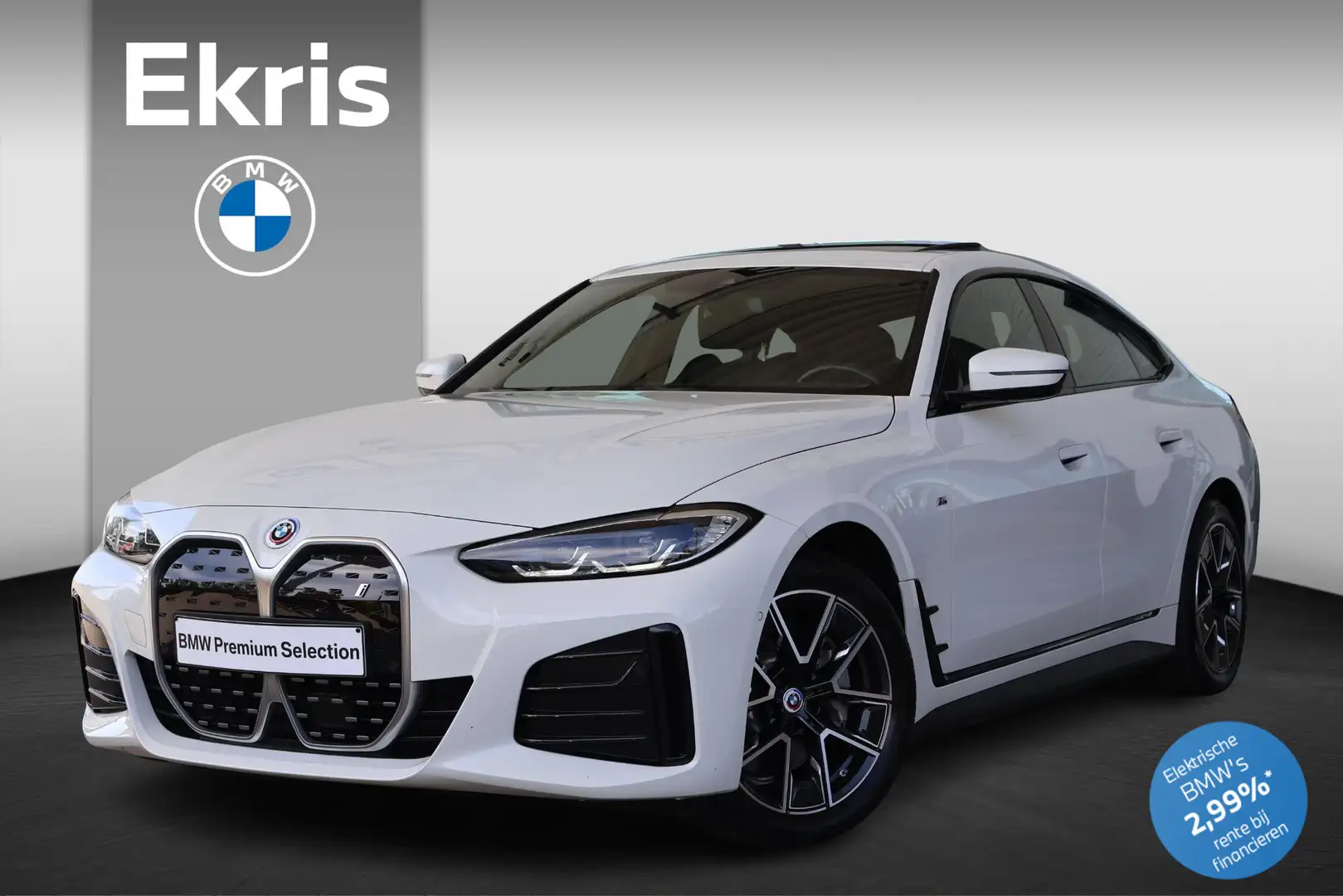 BMW i4 eDrive40 84 kWh M Sport | Panorama dak | Apple car Wit - 1