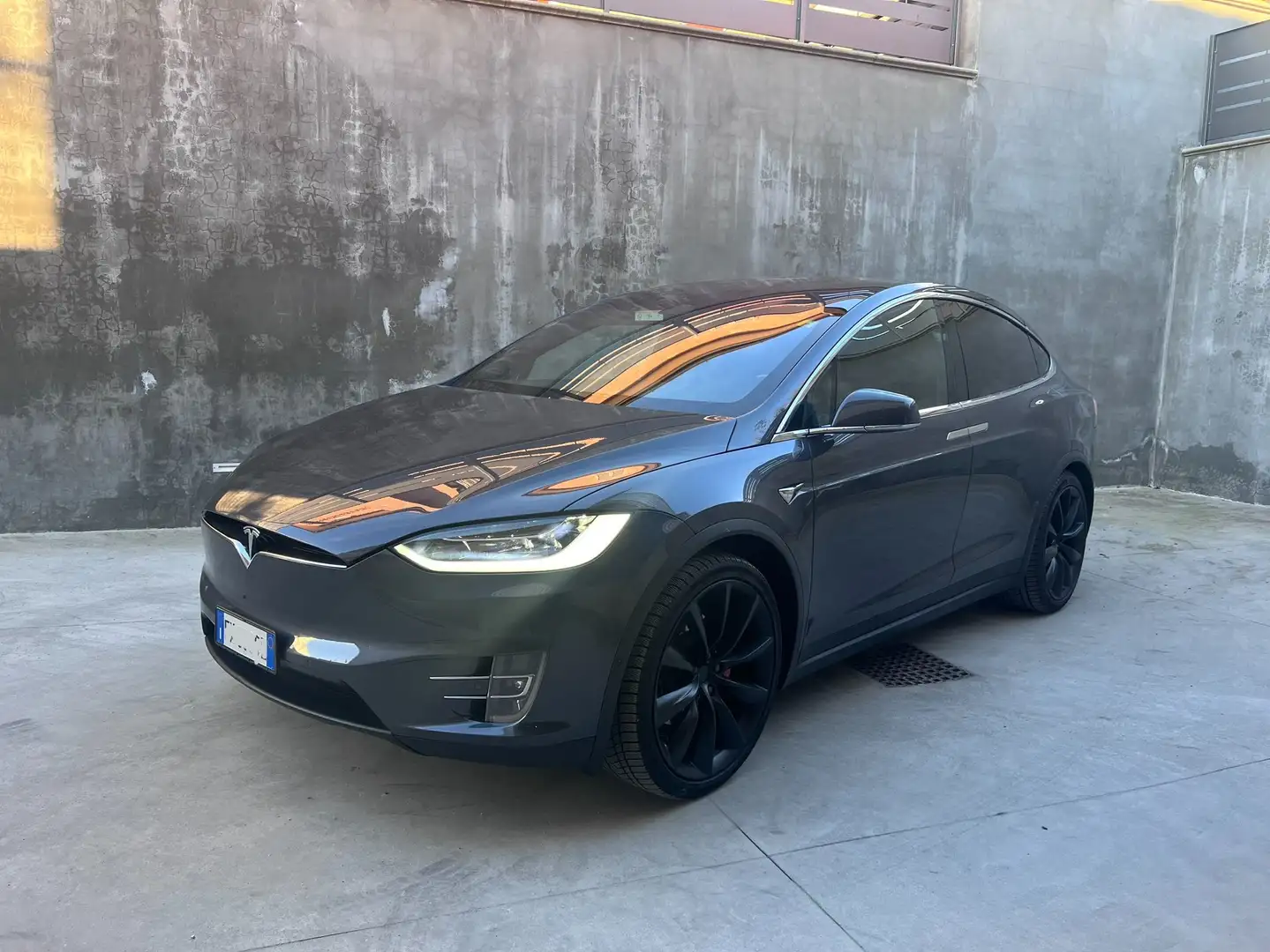 Tesla Model X Model X P100 D Raven 6 posti Grigio - 1