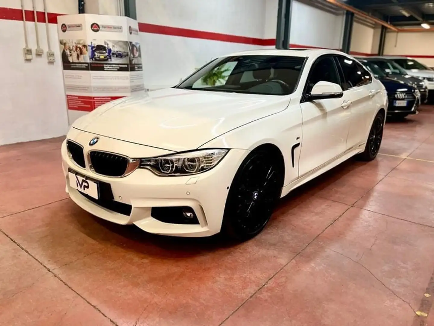 BMW 420 420d xDrive Gran Coupé Msport Blanc - 1