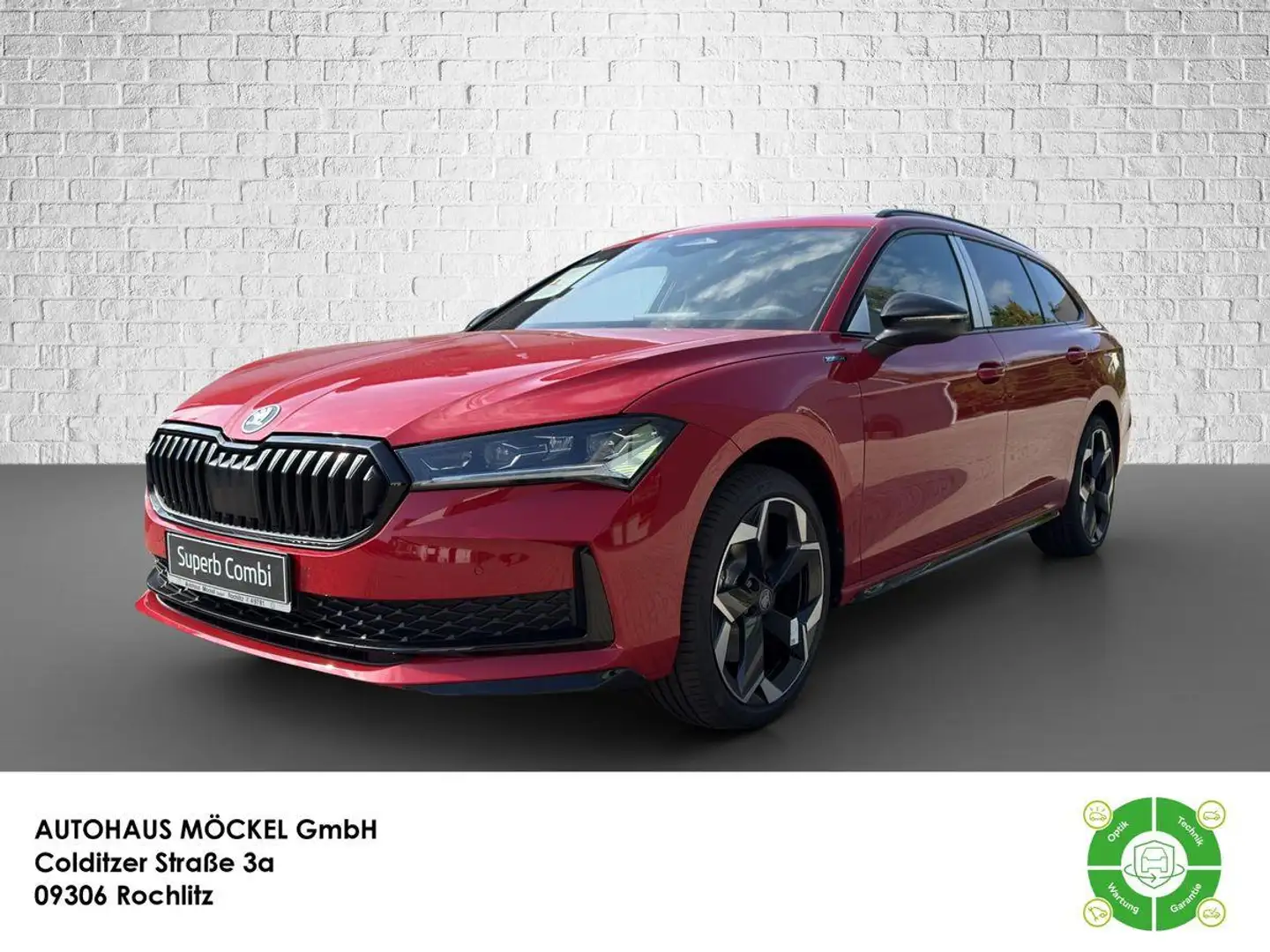 Skoda Superb DSG Sportline/Navi/Stdhzg/Matrix/Panodach Rot - 1