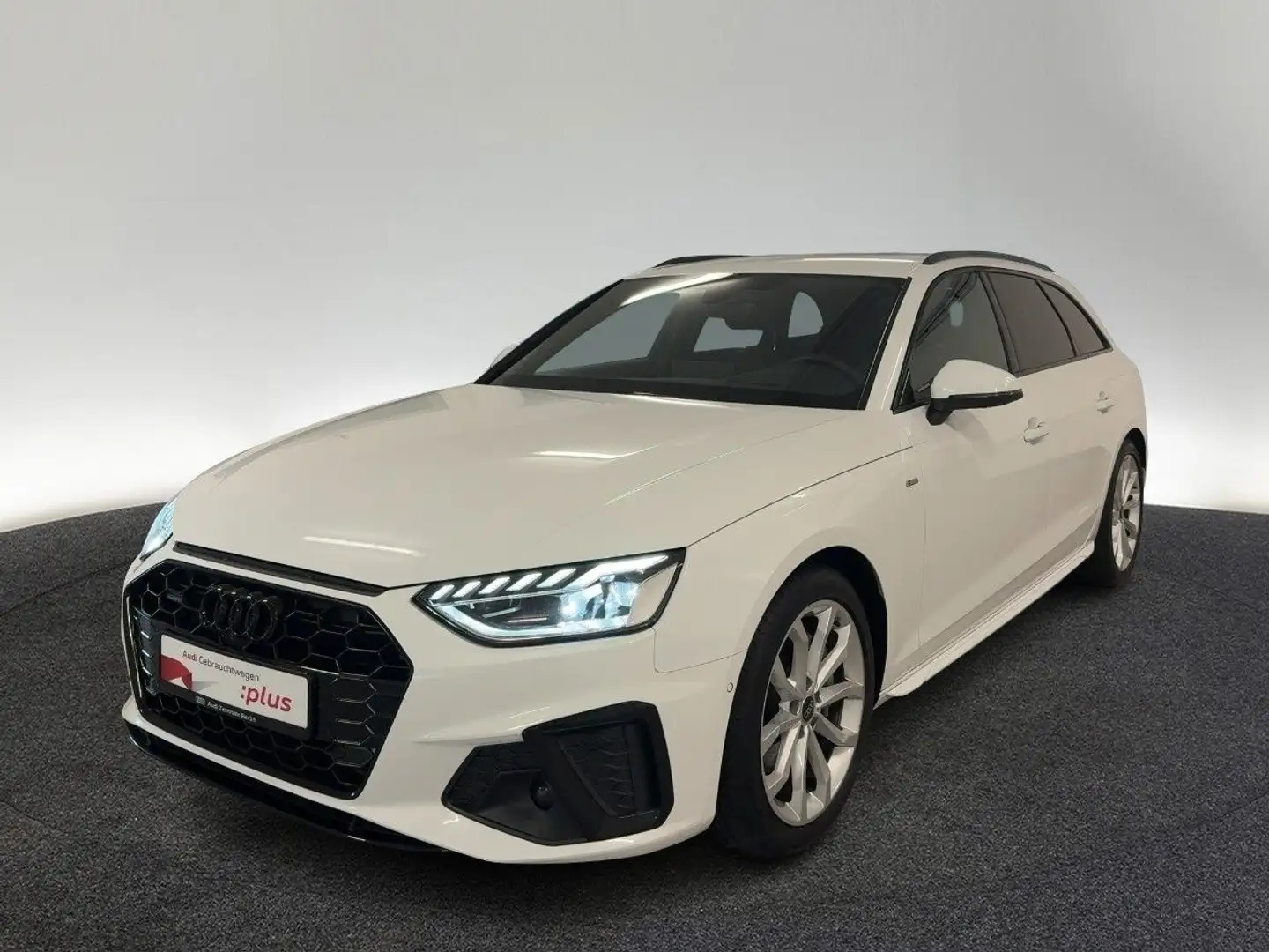 Audi A4 S line 40 TFSI qu. S tr. AHK PDC 360°K Weiß - 2