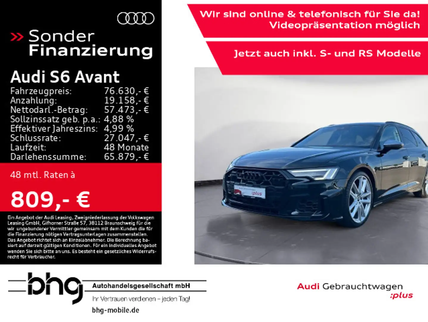 Audi S6 TDI quattro AHK Pano HUD Keyless B&O Noir - 1
