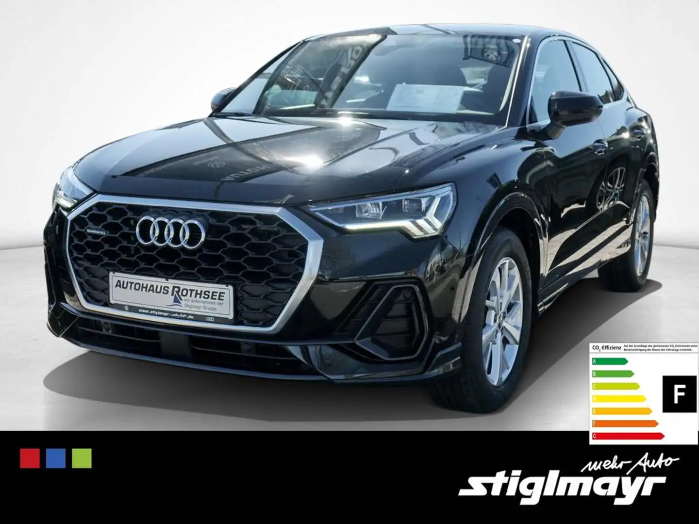 Audi Q3 Sportback 40TDI quattro S-tronic ACC+LED+NAVI Zwart - 1