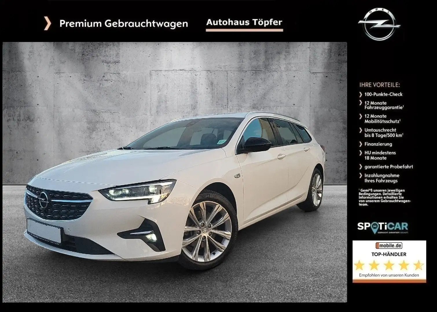 Opel Insignia B ST "Premium Elegance" Voll-LED/1Hand Weiß - 1