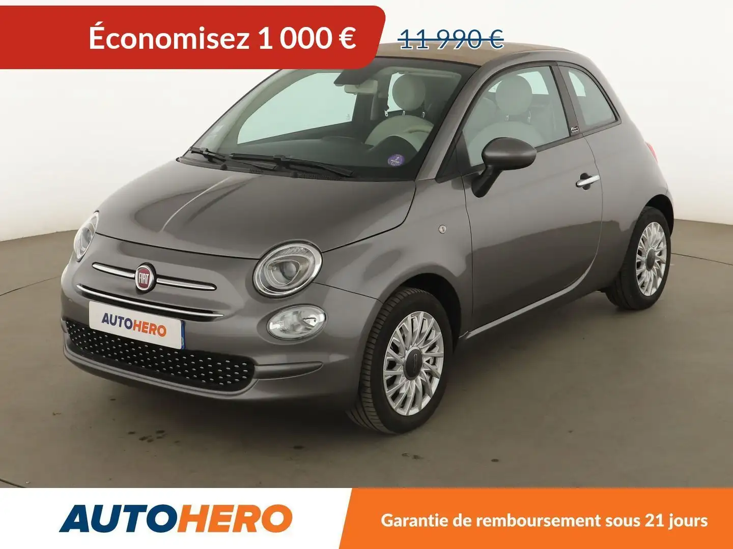 Fiat 500C C 1.0 BSG Lounge Gris - 1