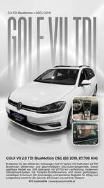 Golf VII Variant 2,0 TDI DSG BlueMotion Tech *P...