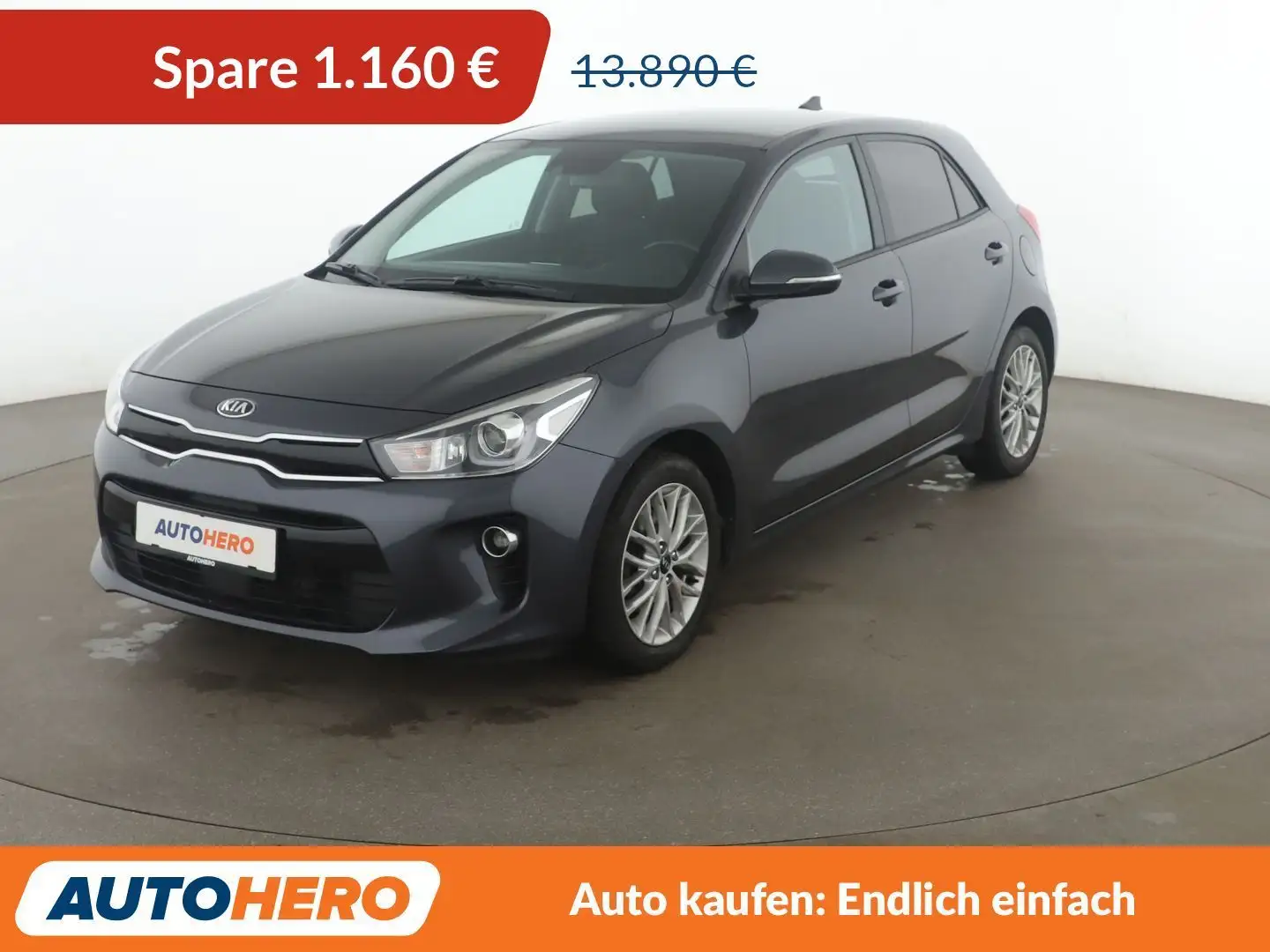 Kia Rio 1.0 TGDI Dream Team*NAVI*TEMPO*PDC*SHZ*ALU* Gris - 1
