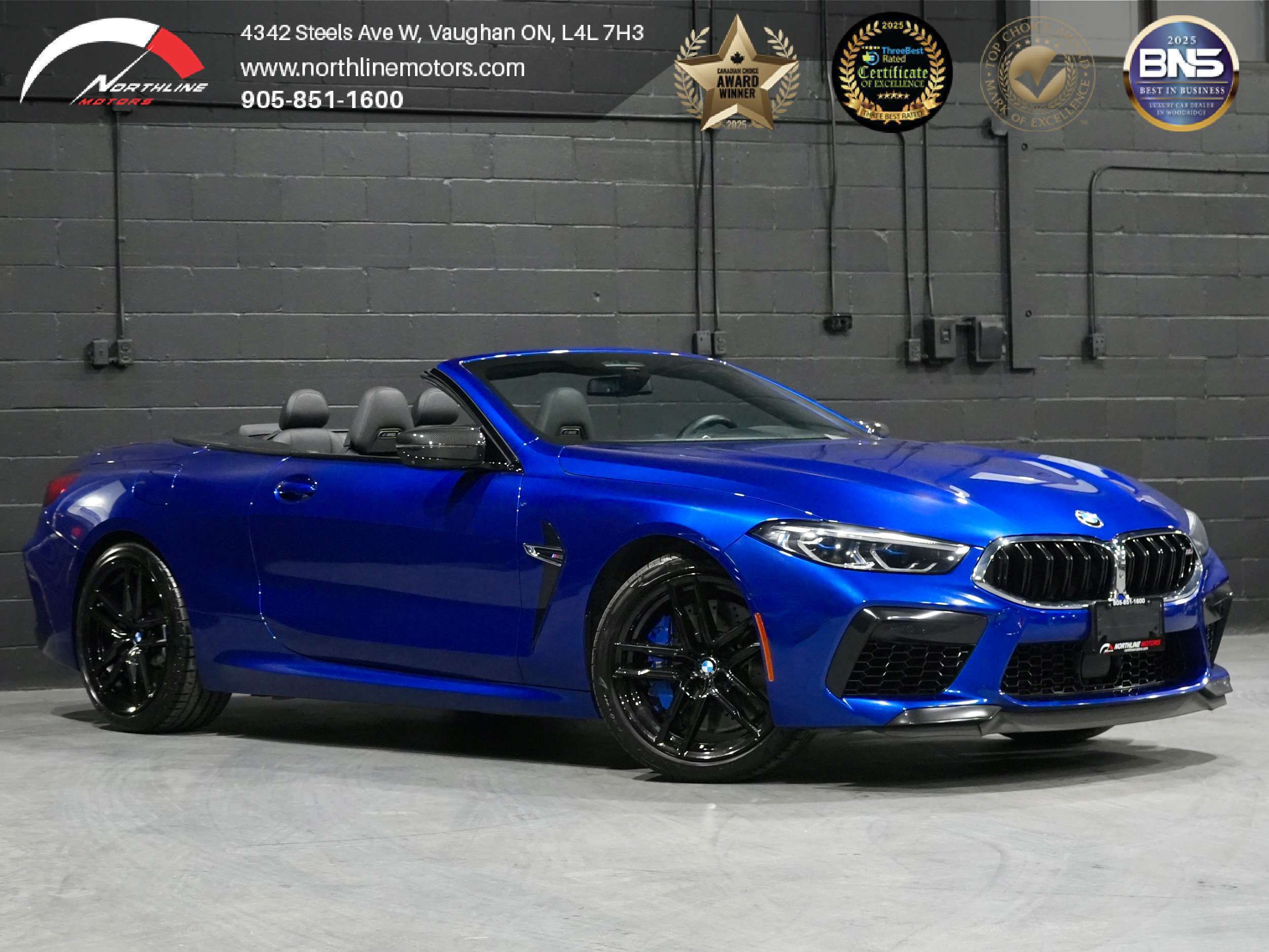 Blue 2020 BMW M8 Convertible All-Wheel Drive 8-Speed Automatic