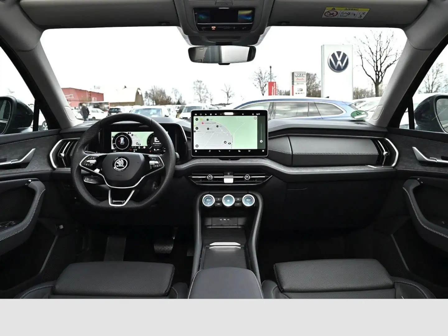 Skoda Kodiaq 2.0 TDI 142kW 4x4 Selection AHK/Leder Klima Navi Schwarz - 2