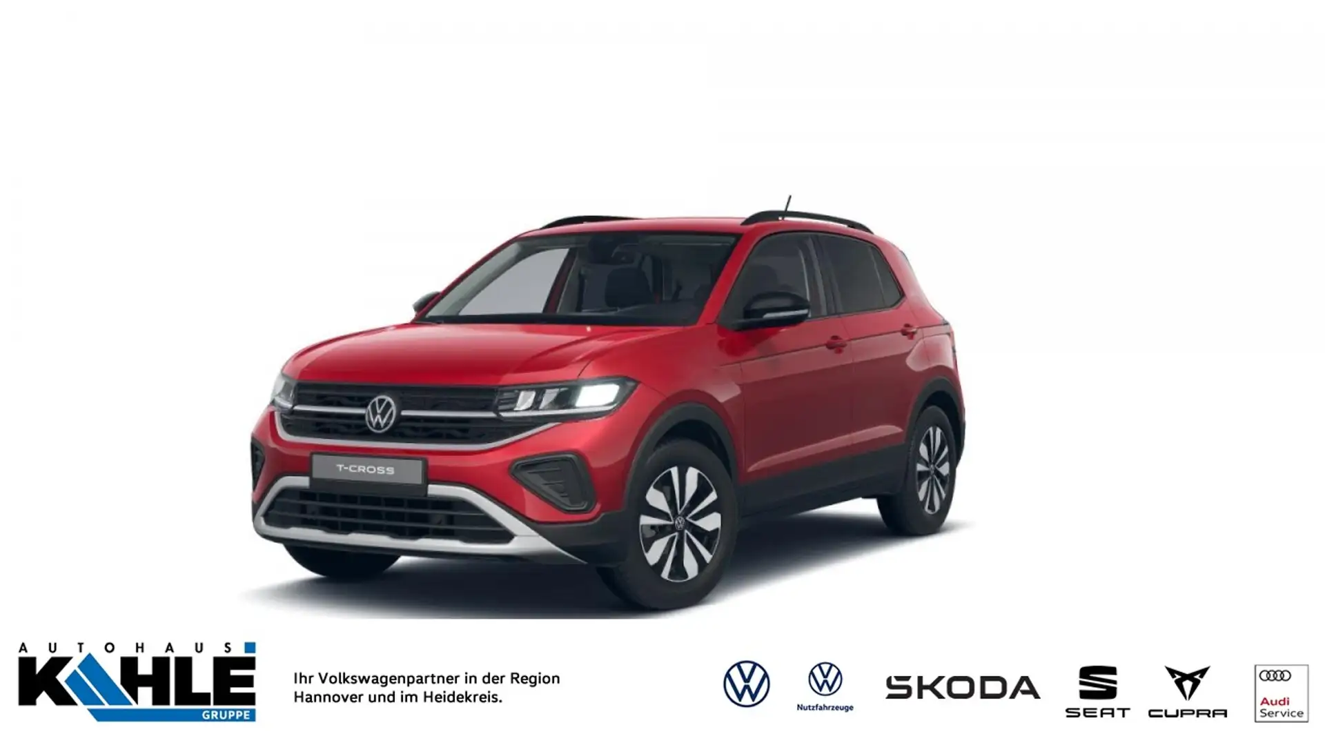 Volkswagen T-Cross 1.0 TSI DSG OPF GOAL 1,99% Fin* AHK Navi RFK GJR D Rot - 1