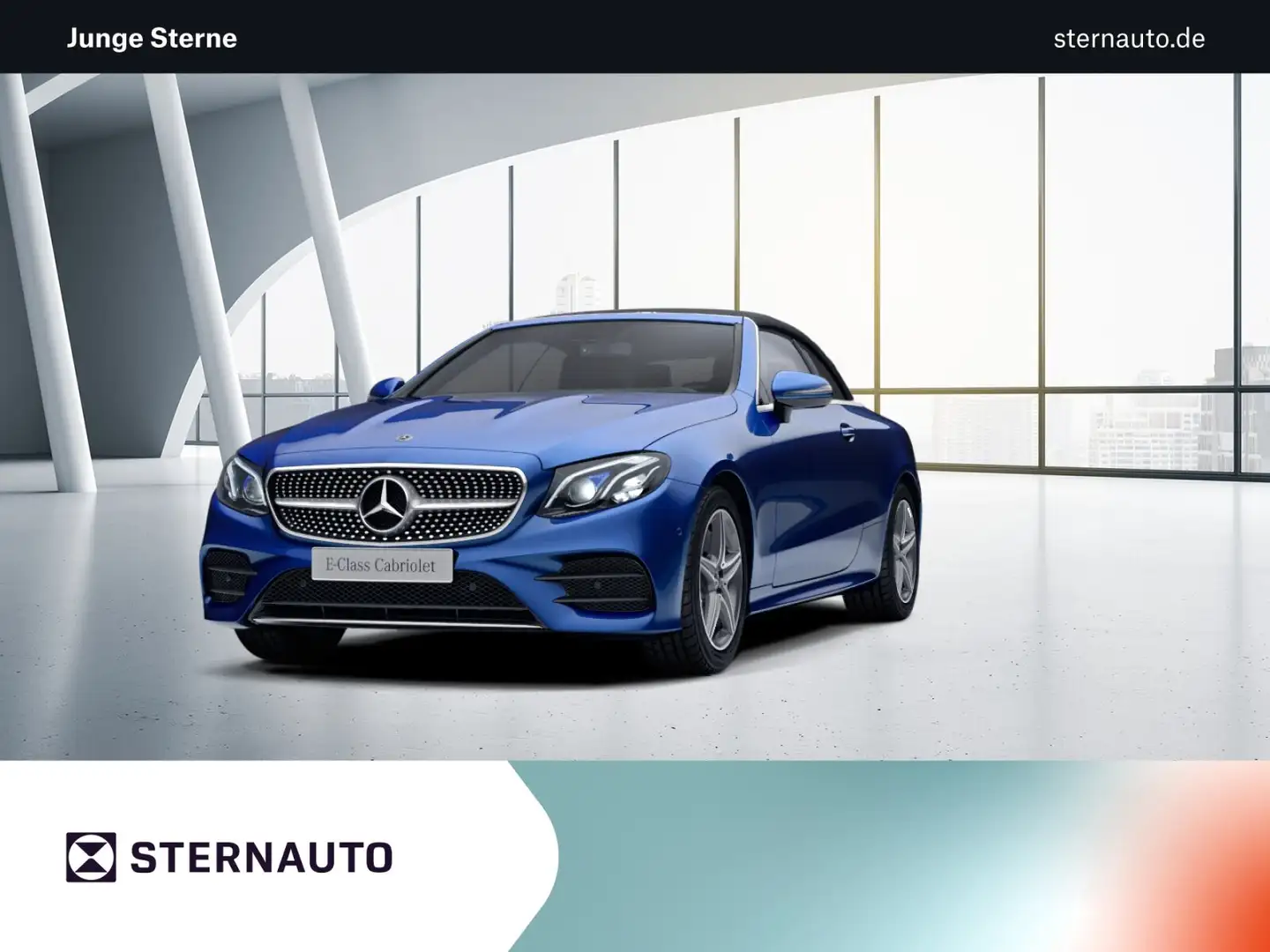 Mercedes-Benz E 200 E 200 Cabrio AMG Multibeam Spur AIRCAP Wide Distr Blau - 1