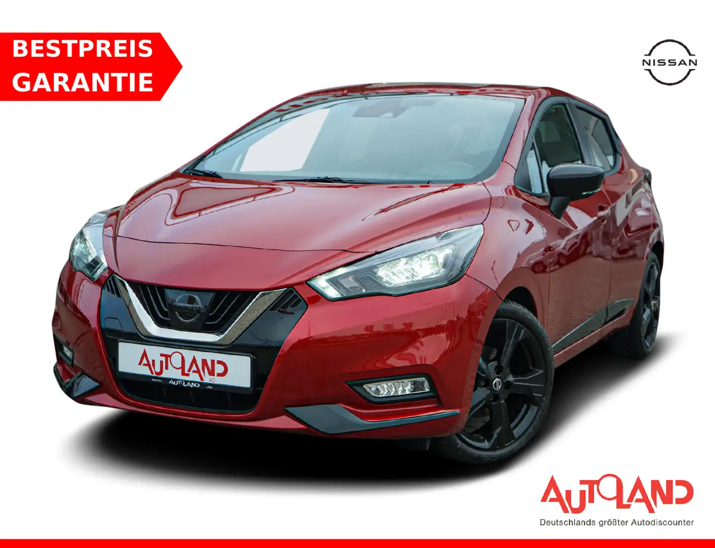 Nissan Micra 1.0 N-Sport LED Kamera Tempomat Spurhalte Rouge - 1