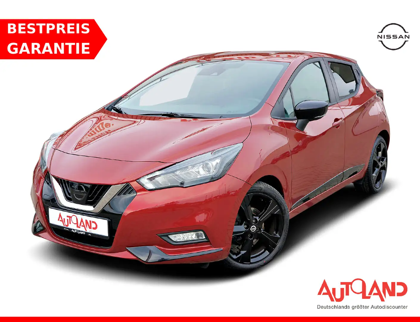 Nissan Micra 1.0 N-Sport LED Kamera Tempomat Spurhalte Rood - 1