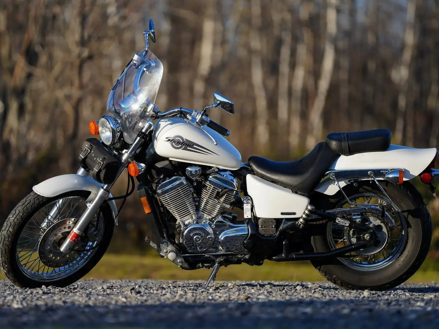 Honda Shadow 600 Cruiser Motorcycle Weiß - 1