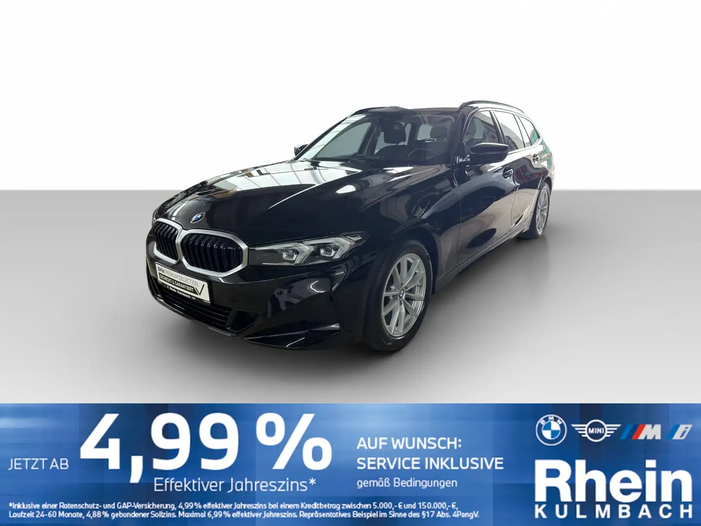 BMW 318 i Touring Navi LED HUD Sitzheizung Dachreling Navi Noir - 1