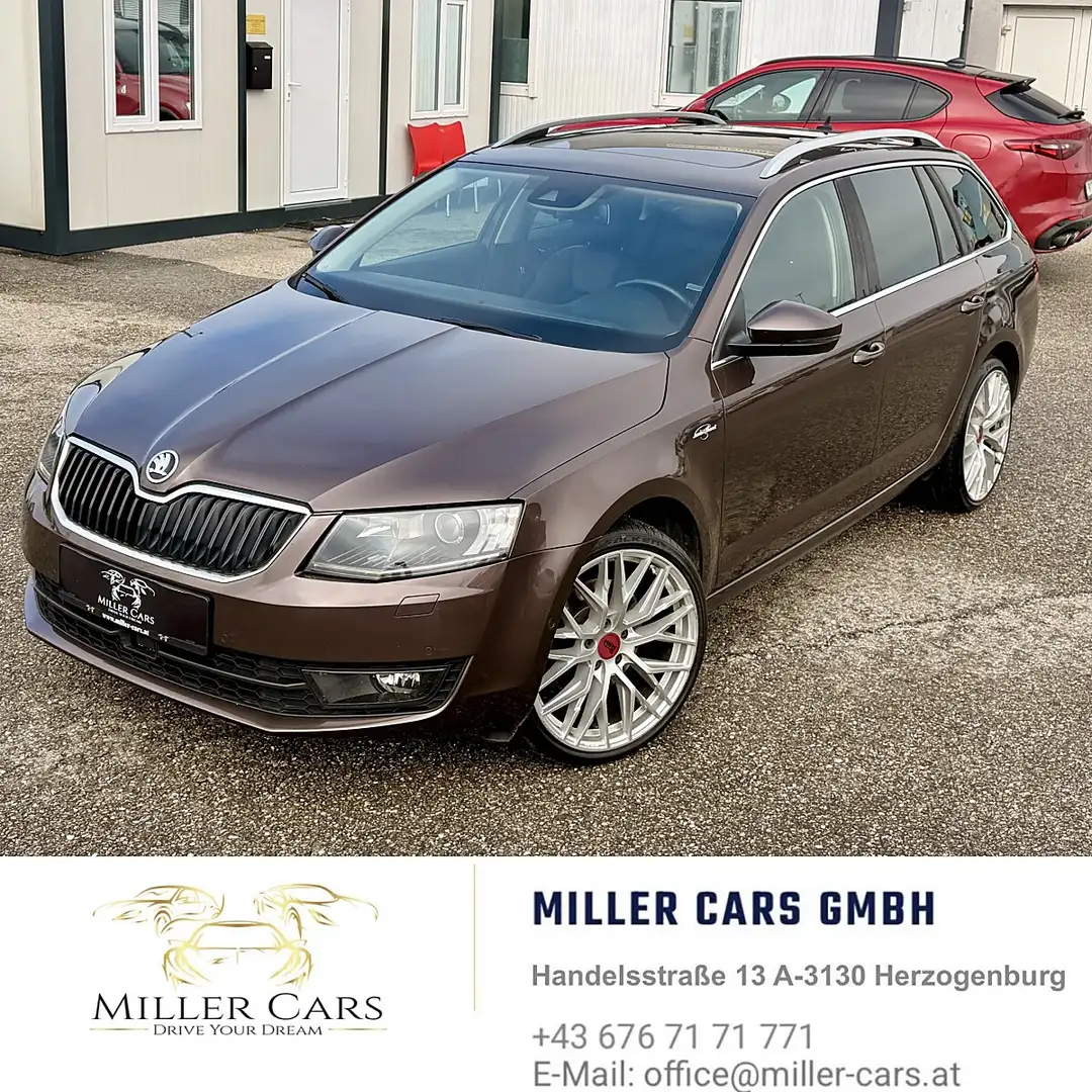 Skoda Octavia Combi 2,0 TDI 4x4 LAURIN & KLEMENT DSG*Serviceg... Braun - 1