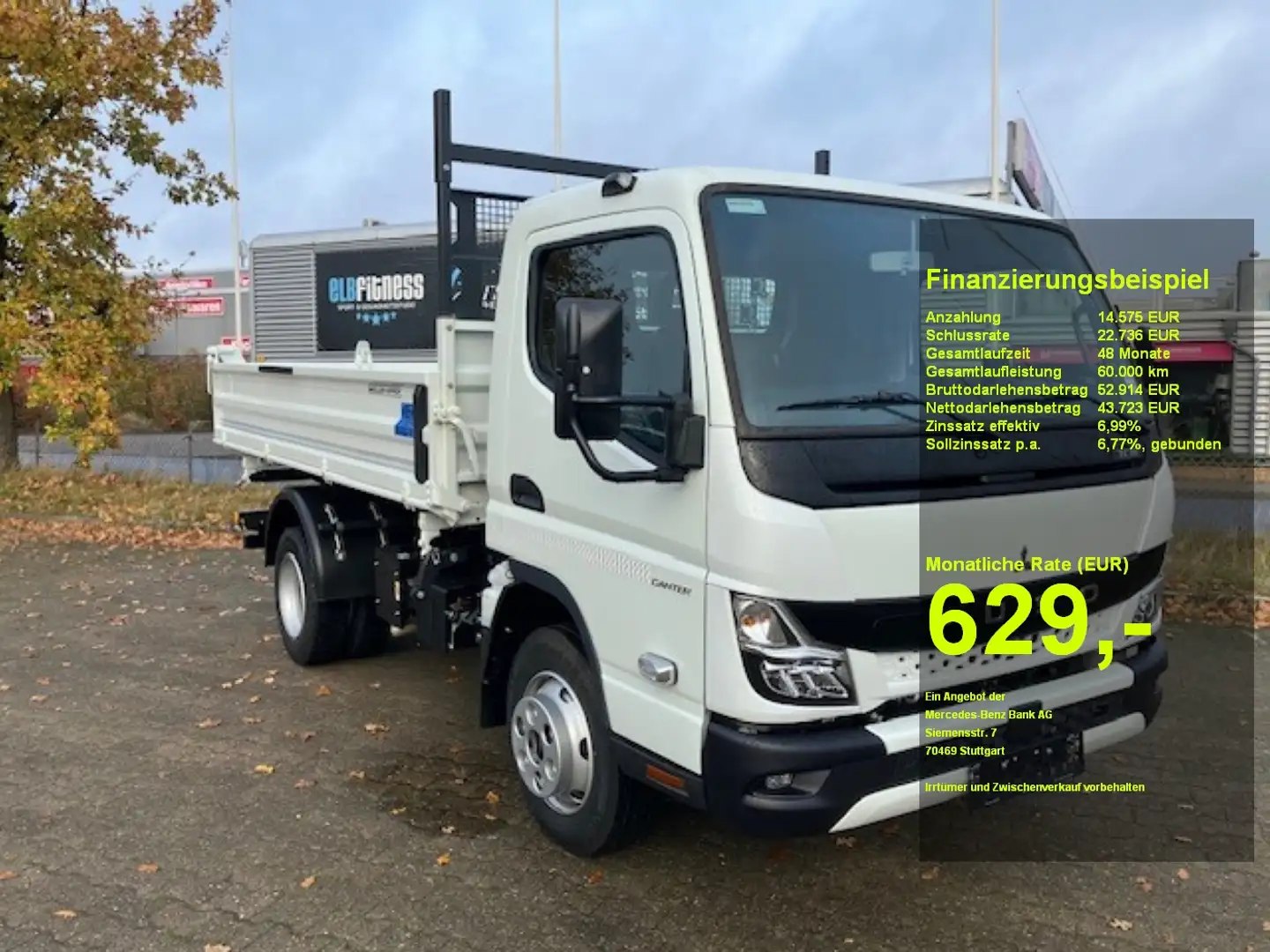 Mitsubishi FUSO Canter 7C18 Dreiseitenkipper (Meiller) + KLIM Blanco - 1