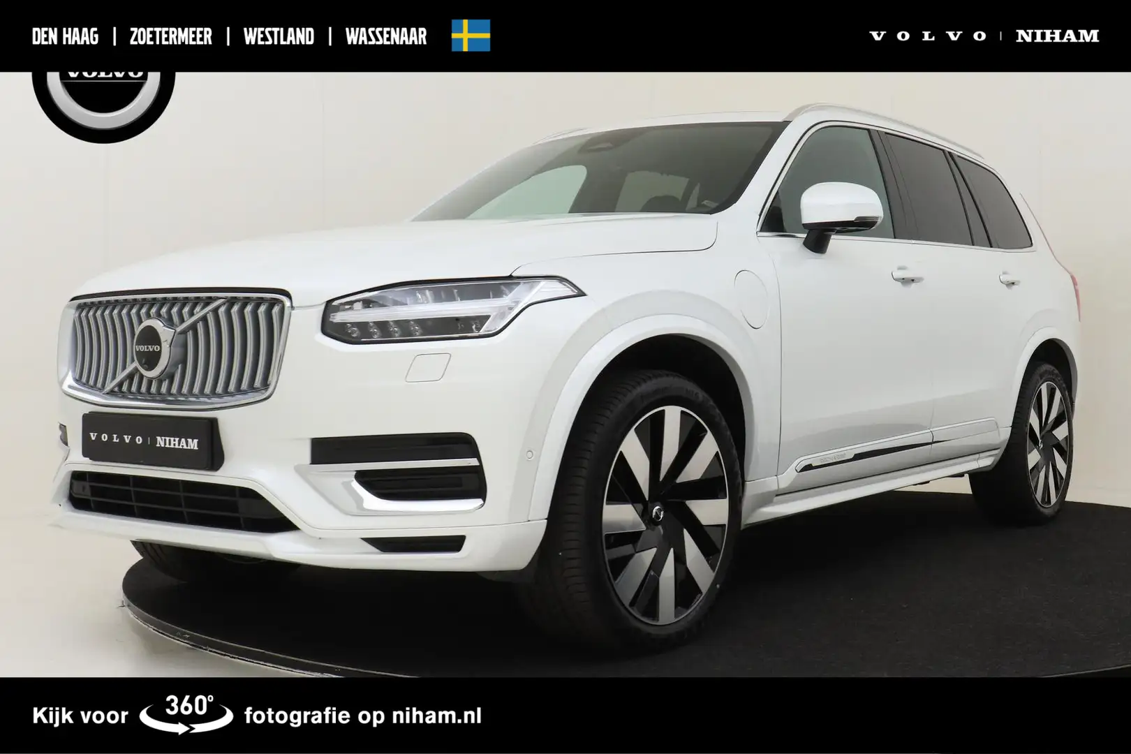 Volvo XC90 T8 RECHARGE AWD PLUS BRIGHT -PANO.DAK|360°CAM|HARM Wit - 1