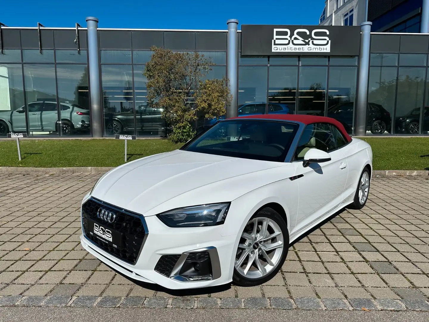 Audi A5 Cabriolet 40 TFSI S line Weiß - 2