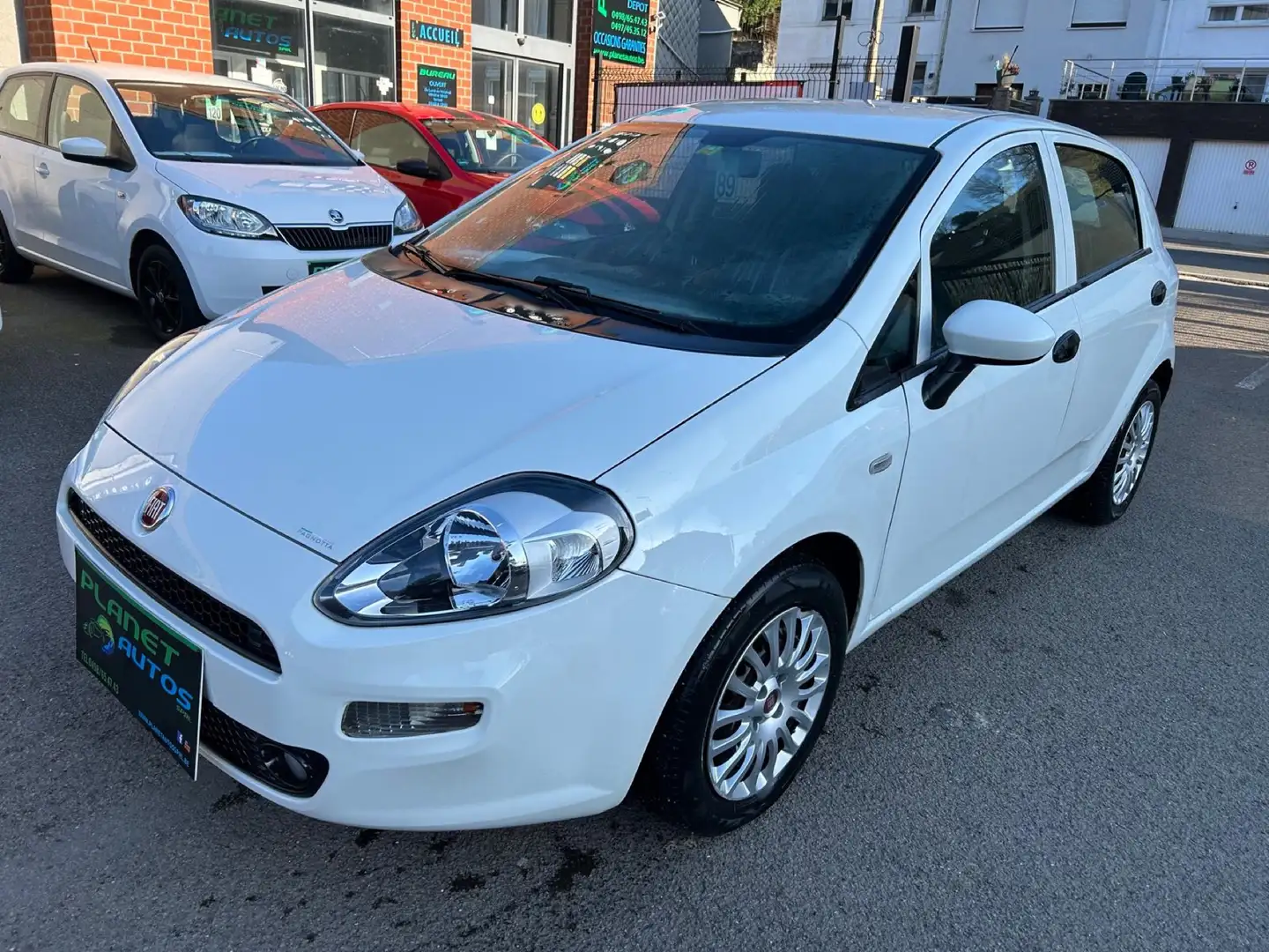 Fiat Punto 1.2i   5 PORTES AIRCO GARANTIE 12 MOIS Blanc - 1