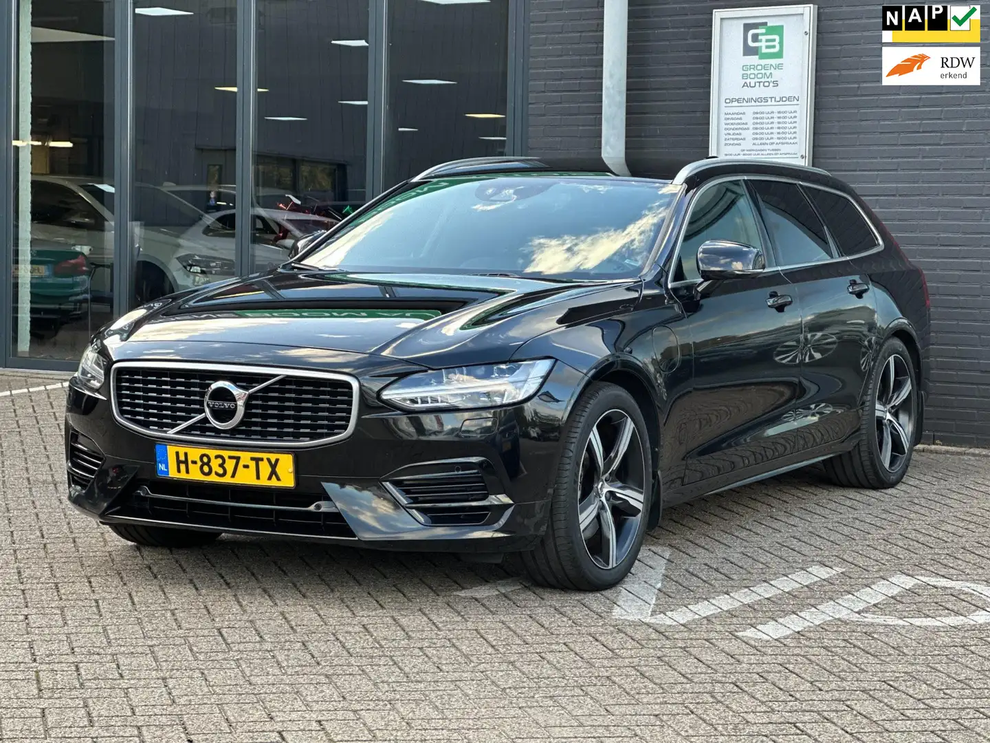 Volvo V90 2.0 T8 AWD Inscription/1STE EIG/NAVI/CAMERA/NETTE Zwart - 1