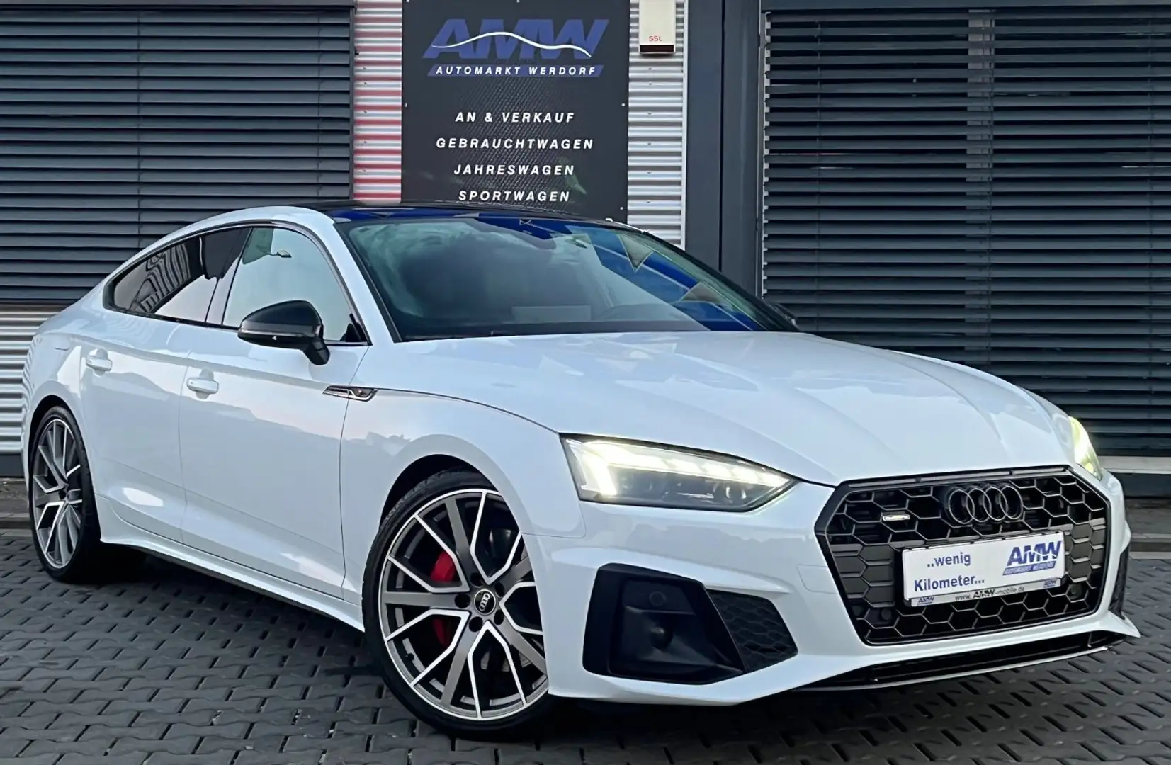 Audi A5 50 TDI Quattro S Line Edition ONE PANO*HUD*ST Blanc - 1