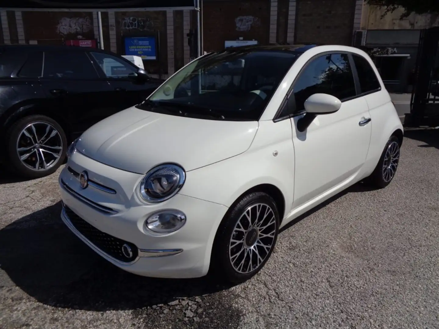 Fiat 500 1000 HYBRID 70 CV NAVI CARPLAY CLIMAUTO PDC TETTO Bianco - 2