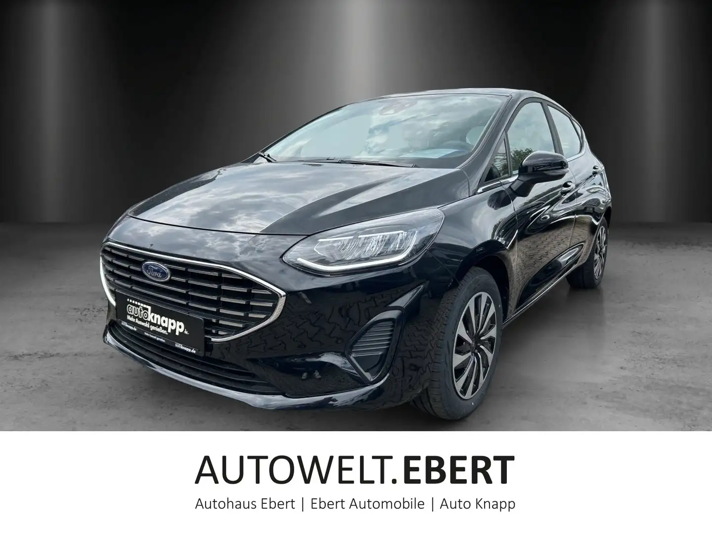 Ford Fiesta 1.0 EcoBoost Hybrid Titanium (EURO 6d) Zwart - 1