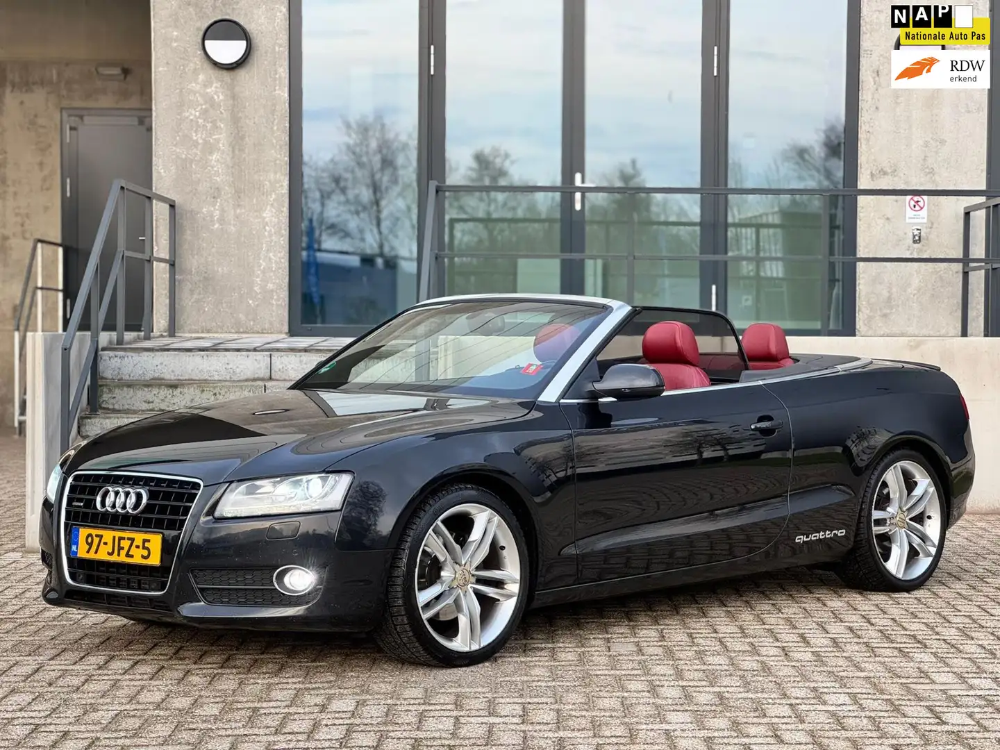 Audi A5 Cabriolet 3.0 TDI|QUATTRO|B&O|AUT|XENON|CAMERA| Zwart - 1