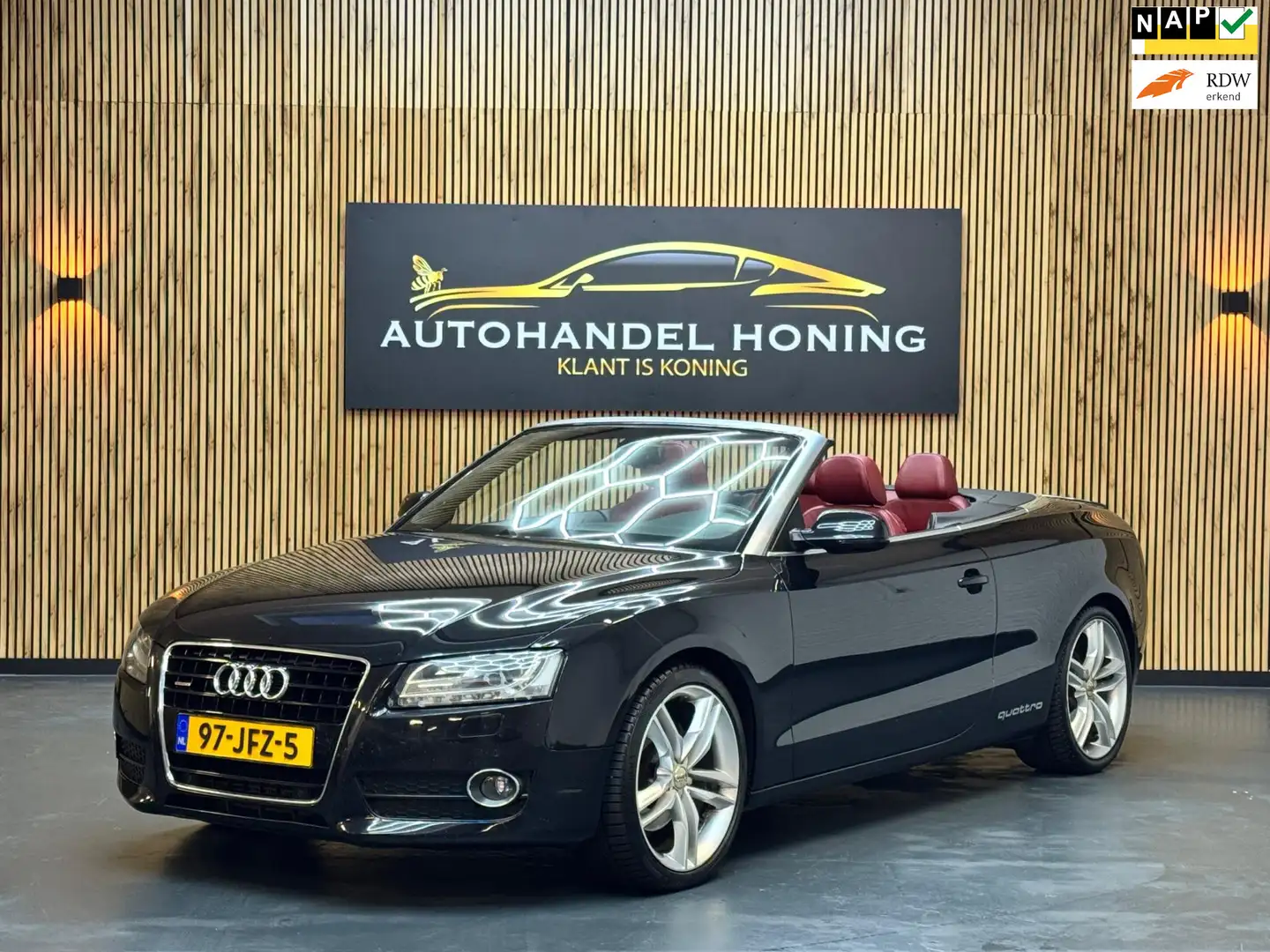 Audi A5 Cabriolet 3.0 TDI|QUATTRO|B&O|AUT|XENON|CAMERA| Zwart - 1