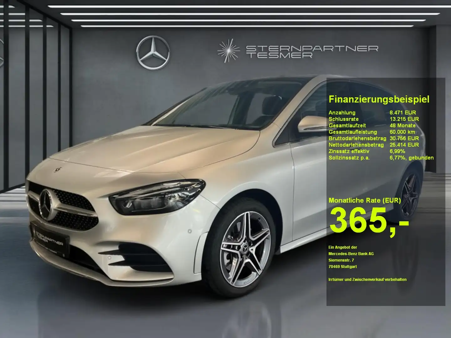 Mercedes-Benz B 250 e +AMG+Memory+MBUX+PANO+KAMERA+360°+HuD Zilver - 1