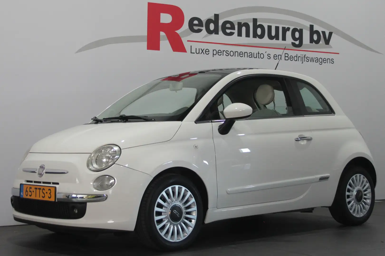 Fiat 500 0.9 TwinAir Lounge - Airco / Radio cd / Aux Blanc - 1