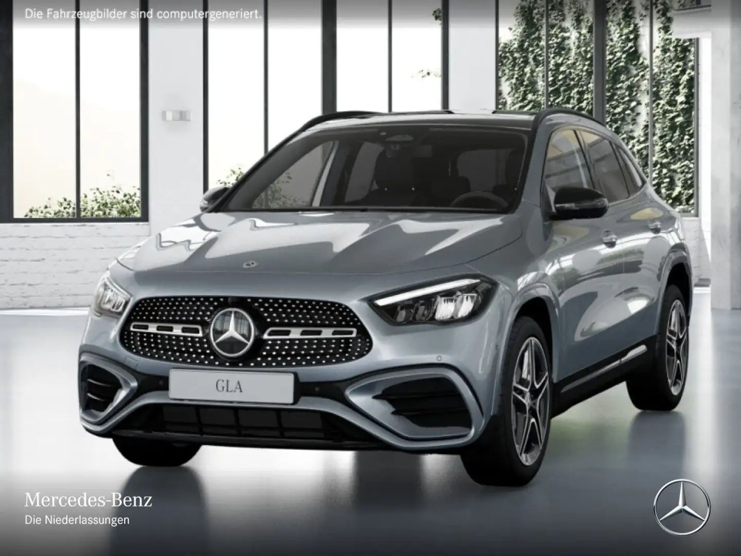 Mercedes-Benz GLA 200 AMG+NIGHT+PANO+360°+AHK+LED+19"+TOTW+7G Argento - 2