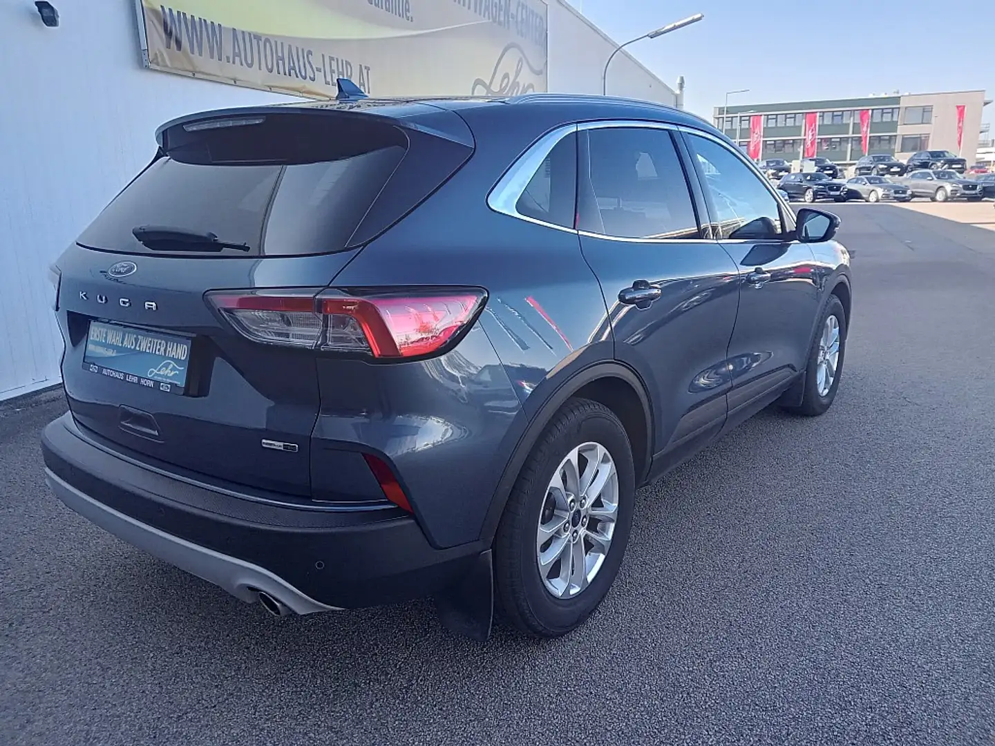 Ford Kuga 2,0 EcoBlue Hybrid Titanium Blauw - 2