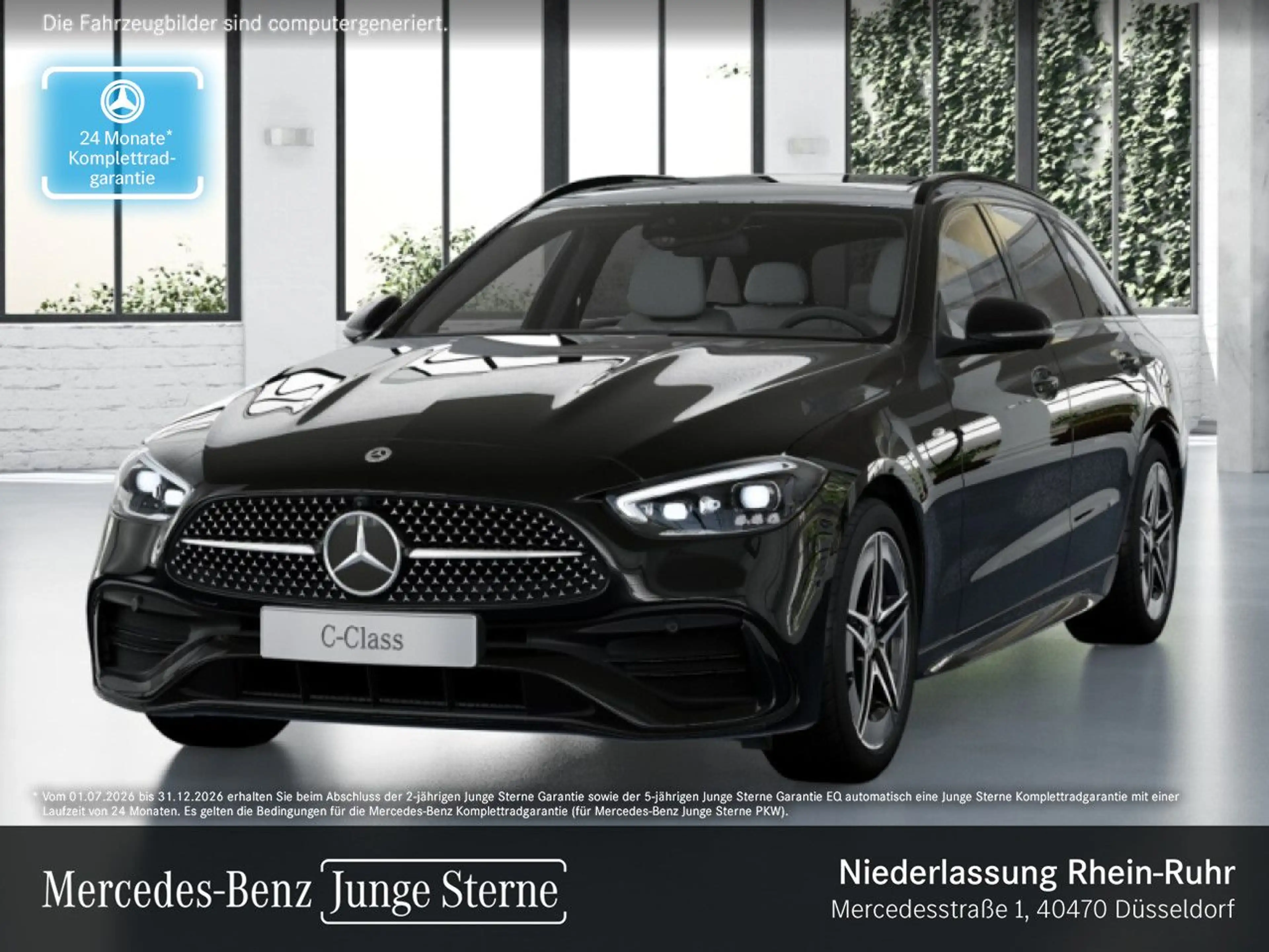 Mercedes-Benz C 300 de T AMG+NIGHT+PANO+360+AHK+BURMESTER+9G