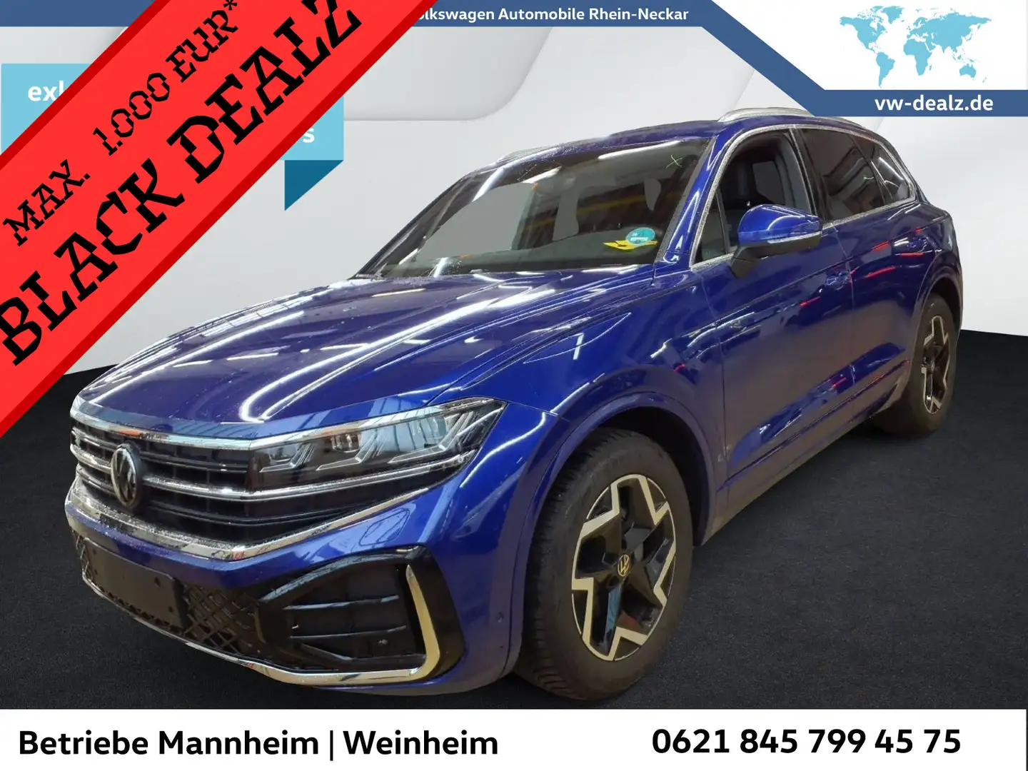 Volkswagen Touareg R-Line 4Motion 3.0 TDI SCR 170kW 8-Gang Blau - 1