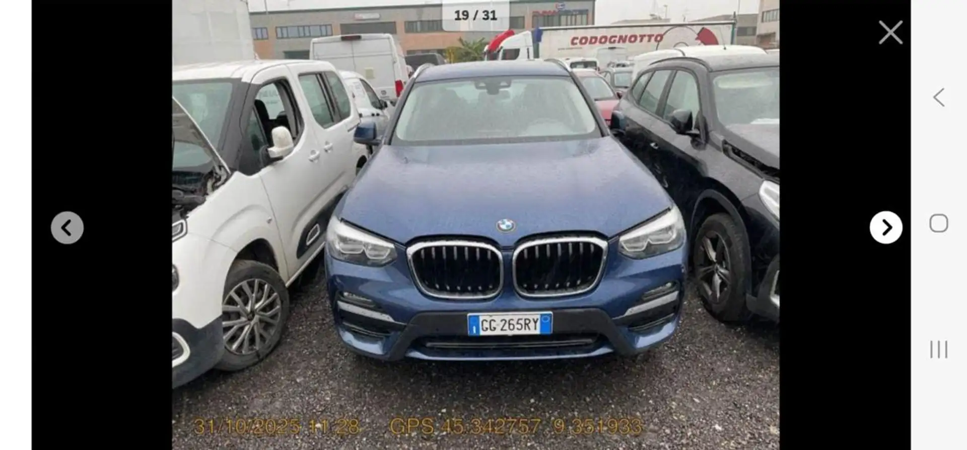 BMW X3 xDrive20d 48V Business Advantage Bleu - 2