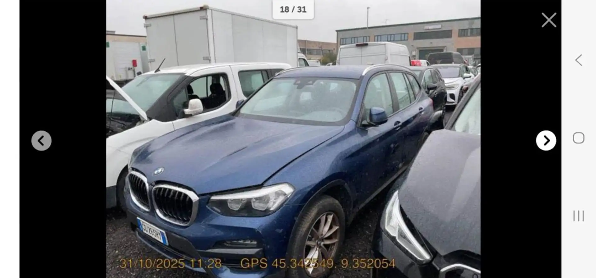 BMW X3 xDrive20d 48V Business Advantage Bleu - 1
