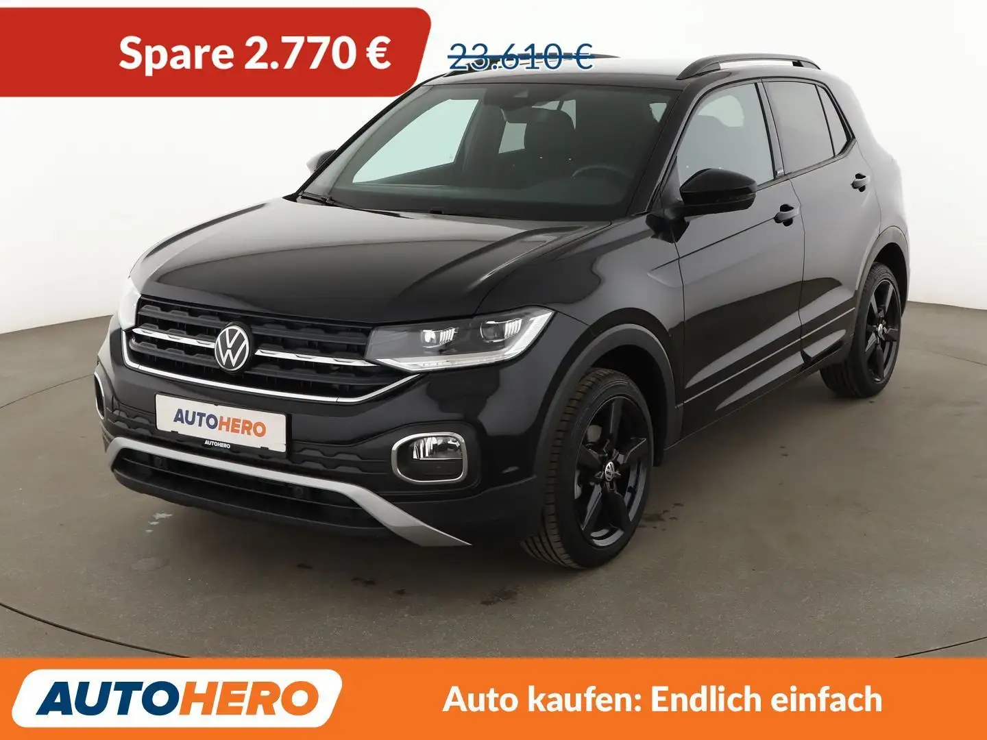 Volkswagen T-Cross 1.0 TSI Move Aut.*PDC*ACC*LED*SHZ*KLIMA*GARANTIE* Negro - 1