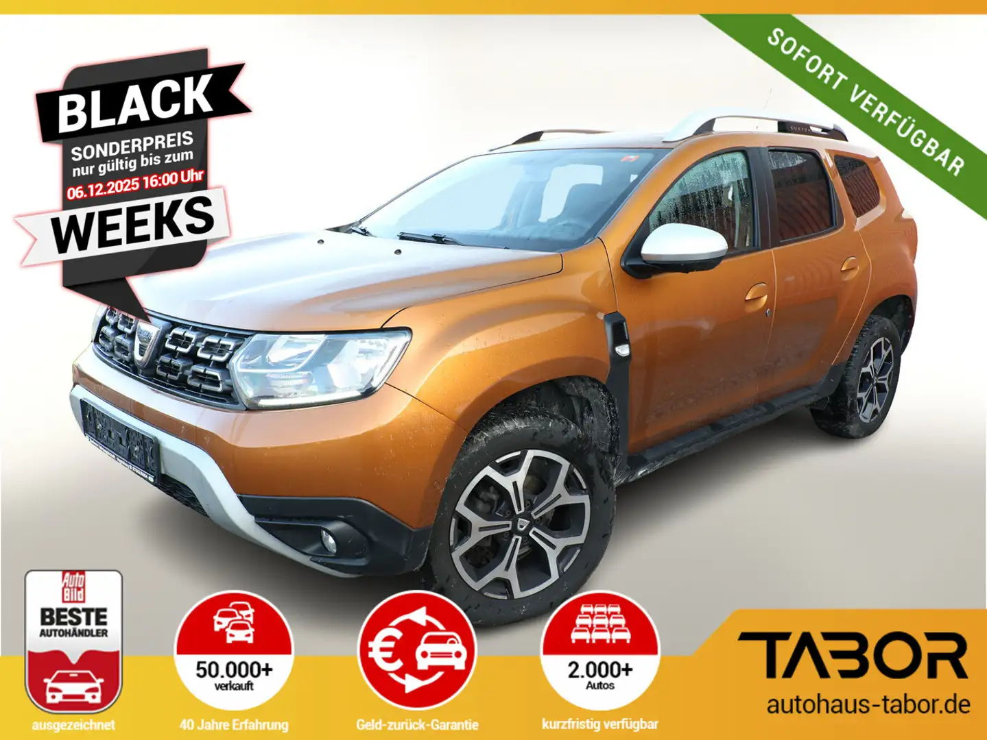 Dacia Duster II 1.6 SCe 115 Prestige Nav PDC SHZ Kam Orange - 1