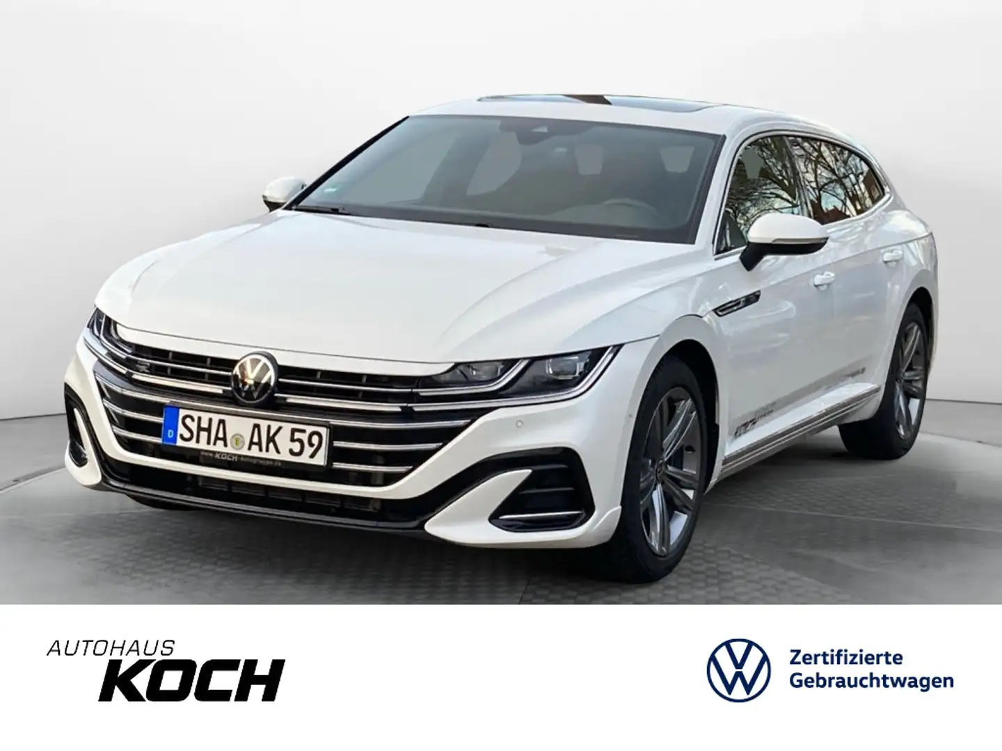 Volkswagen Arteon Arteon Shootingbrake 2.0 TDI R-Line DSG Leder Na Weiß - 1