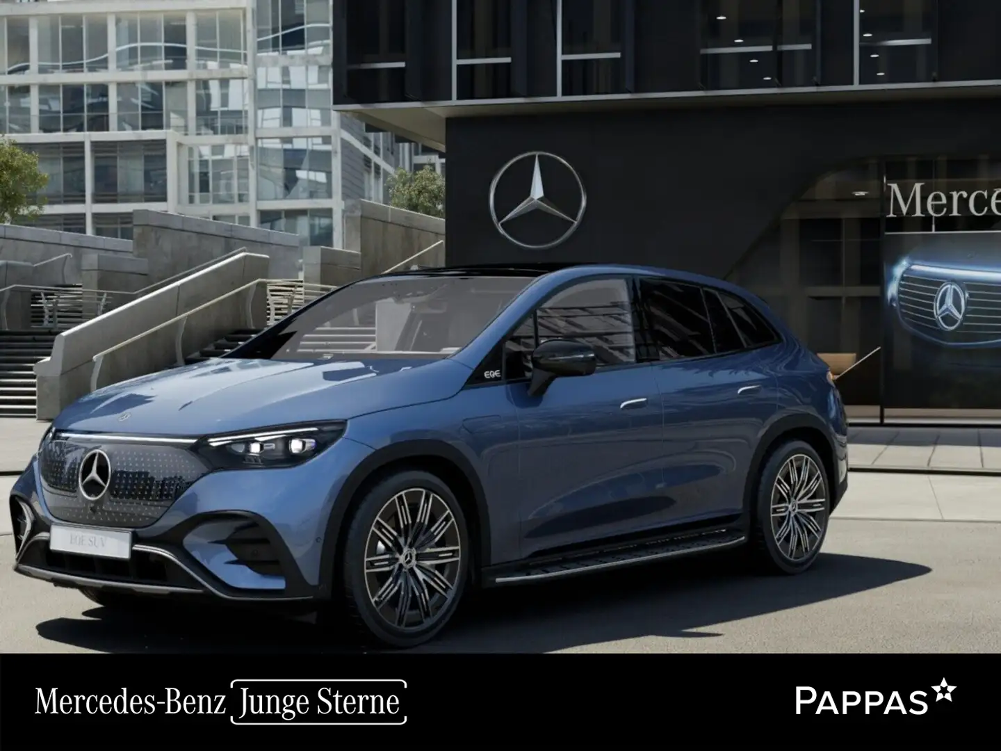Mercedes-Benz EQE 500 4MATIC Totw Distr PTS LED Sitzklima Pano Blau - 1
