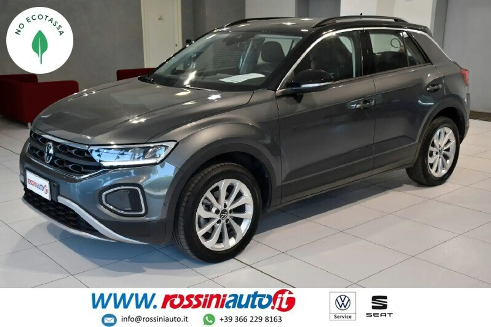 Volkswagen T-Roc 1.0 TSI 110 CV LIFE + REARVIEW + TECH PACK + R17 Grijs - 1